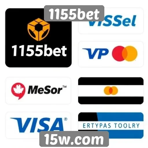 Opcões de pagamento disponíveis no 1155bet